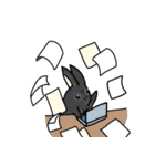 モナカです 2 （黒ウサギ～悪さ多め～）（個別スタンプ：25）