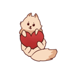 Chantelle the Fluffy pom（個別スタンプ：1）
