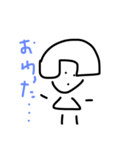 おかっぱむすめ（個別スタンプ：6）