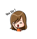 Adorable Girl - Coming ！（個別スタンプ：24）