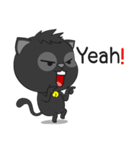 Black Cat (English)（個別スタンプ：12）