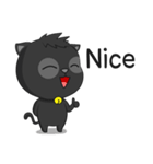 Black Cat (English)（個別スタンプ：13）