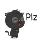 Black Cat (English)（個別スタンプ：16）