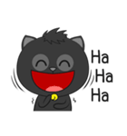 Black Cat (English)（個別スタンプ：21）