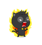 Black Cat (English)（個別スタンプ：35）