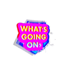WHAT is the word（個別スタンプ：7）