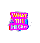 WHAT is the word（個別スタンプ：8）