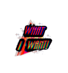 WHAT is the word（個別スタンプ：14）
