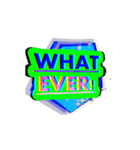 WHAT is the word（個別スタンプ：16）