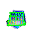 WHAT is the word（個別スタンプ：19）