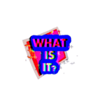 WHAT is the word（個別スタンプ：22）