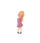 Blondy lady: Animated sticker（個別スタンプ：3）