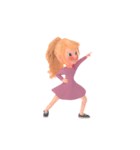 Blondy lady: Animated sticker（個別スタンプ：4）