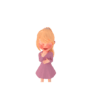 Blondy lady: Animated sticker（個別スタンプ：8）