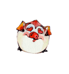 Watercolor Piggies（個別スタンプ：5）