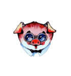 Watercolor Piggies（個別スタンプ：6）