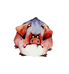 Watercolor Piggies（個別スタンプ：7）