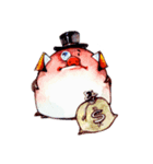Watercolor Piggies（個別スタンプ：8）