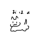 無感情ねこ(白)（個別スタンプ：5）