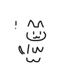 無感情ねこ(白)（個別スタンプ：12）