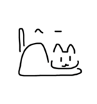 無感情ねこ(白)（個別スタンプ：26）