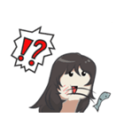 Little girl ＆Salmon（個別スタンプ：1）