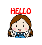 Diary Of A Cute Girl（個別スタンプ：1）