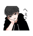 黒パーカーのクロくん（個別スタンプ：13）