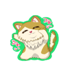 タランチュラとたわむれる猫（個別スタンプ：3）
