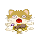 タランチュラとたわむれる猫（個別スタンプ：5）