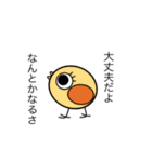 4匹の個性的なひよこ達（個別スタンプ：17）