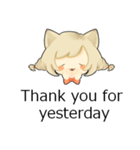Thank you to you（個別スタンプ：17）