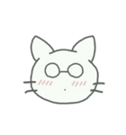 同じようで同じじゃないメガネねこ（個別スタンプ：38）