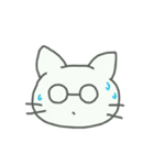 同じようで同じじゃないメガネねこ（個別スタンプ：40）