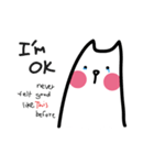 Cat with pink cheeks（個別スタンプ：7）