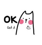 Cat with pink cheeks（個別スタンプ：13）
