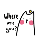 Cat with pink cheeks（個別スタンプ：21）