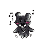 Black bear bear（個別スタンプ：17）