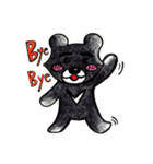 Black bear bear（個別スタンプ：18）