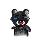 Black bear bear（個別スタンプ：21）