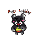 Black bear bear（個別スタンプ：24）
