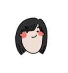 long chinned girl（個別スタンプ：1）