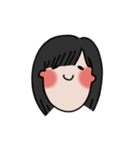 long chinned girl（個別スタンプ：2）