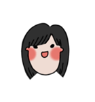 long chinned girl（個別スタンプ：3）