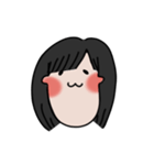 long chinned girl（個別スタンプ：6）