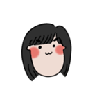 long chinned girl（個別スタンプ：7）