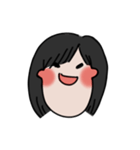 long chinned girl（個別スタンプ：9）