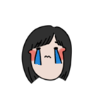 long chinned girl（個別スタンプ：11）