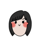 long chinned girl（個別スタンプ：13）