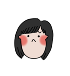 long chinned girl（個別スタンプ：15）